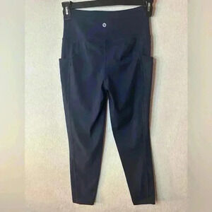 Baleaf Flyleaf High Rise leggings w/ pockets Sz S NWT 23” navy